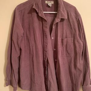 Eddie Bauer ribbed button-up
